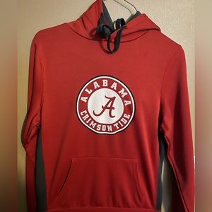 Alabama crimson red and gray hoodie